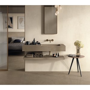 Badezimmerschrank HABITAT ESSENZA A Kastenaufsatz mit inspektionsfähigem Edelstahlbecken ATLAS CONCORDE