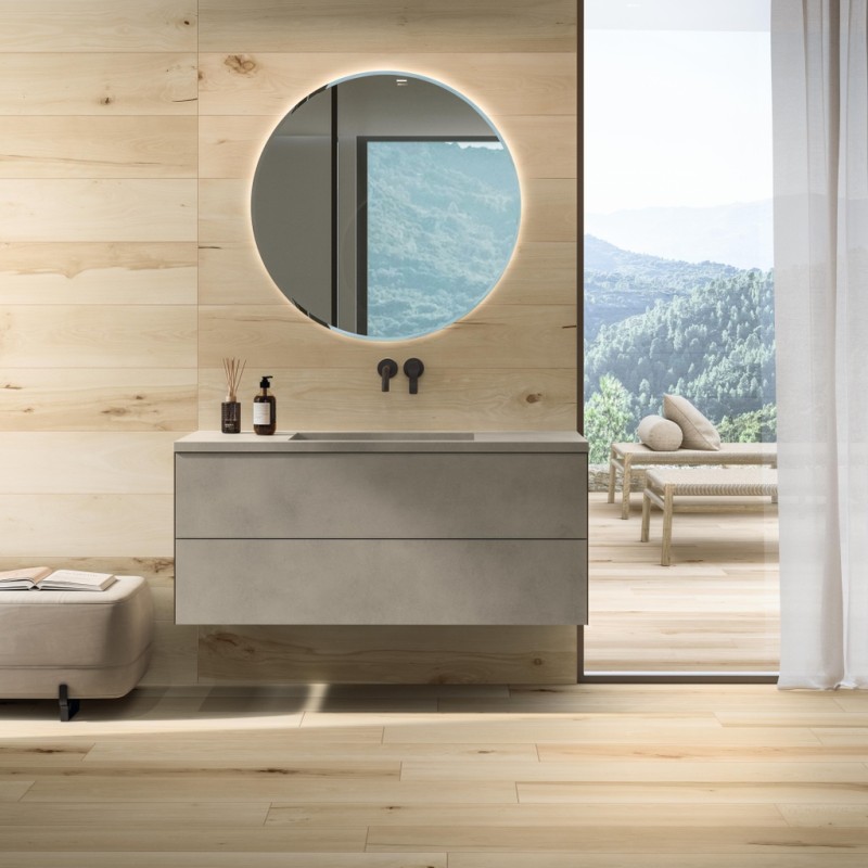 Mobile Bagno HABITAT ARMONIA A Mobile sospeso con cassetto doppio ATLAS CONCORDE