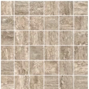 THERMAE VERSO MOSAICO 5X5 TRAVERTINO WALNUT - NOVABELL TRV995N NOVABELL - 1