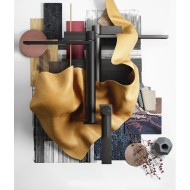 INVERSO RIGATO high basin mixer with Stop&Go waste and flexible hoses GESSI GESSI SPA  - 2