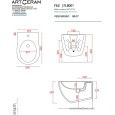 WALL HUNG BIDET  37x52cm FILE 2.0 Artceram FLB001 ARTCERAM - 2