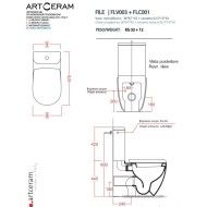 ARTCERAM FILE 2.0 ZISTERNE FÜR  STAND WC KOMBI FLC001 ARTCERAM - 2