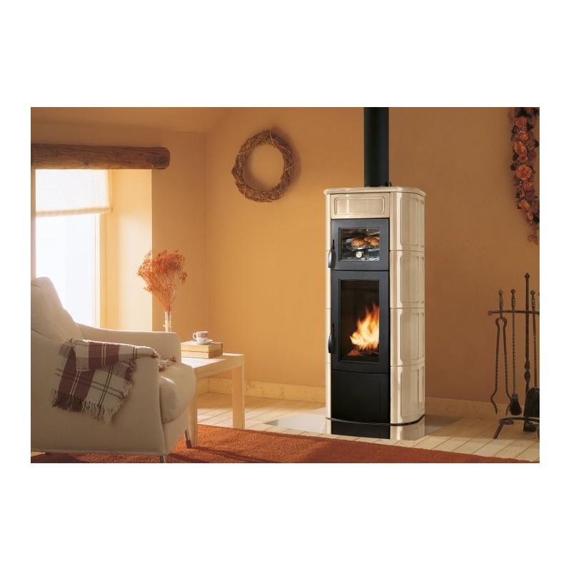 Stufa LEGNA Stufa a legna Elisa con forno PALAZZETTI