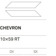 ELEMENT DESIGN WHITE DX CHEVRON 10X59 DEKOR - KEOPE A0T6 CERAMICHE  KEOPE  - 1