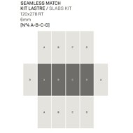 TREVI SEAMLESS CROSS IVORY KIT 4 120X278 DECORATION - KEOPE I3K5 CERAMICHE  KEOPE  - 1