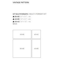 TREVI CROSS IVORY VINTAGE PATTERN 120X120 DEKOR - KEOPE P5I3 CERAMICHE  KEOPE  - 1