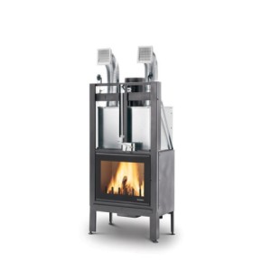 Fireplace ECOMONOBLOCCO Wood-burning fireplace MX 64 Front PALAZZETTI