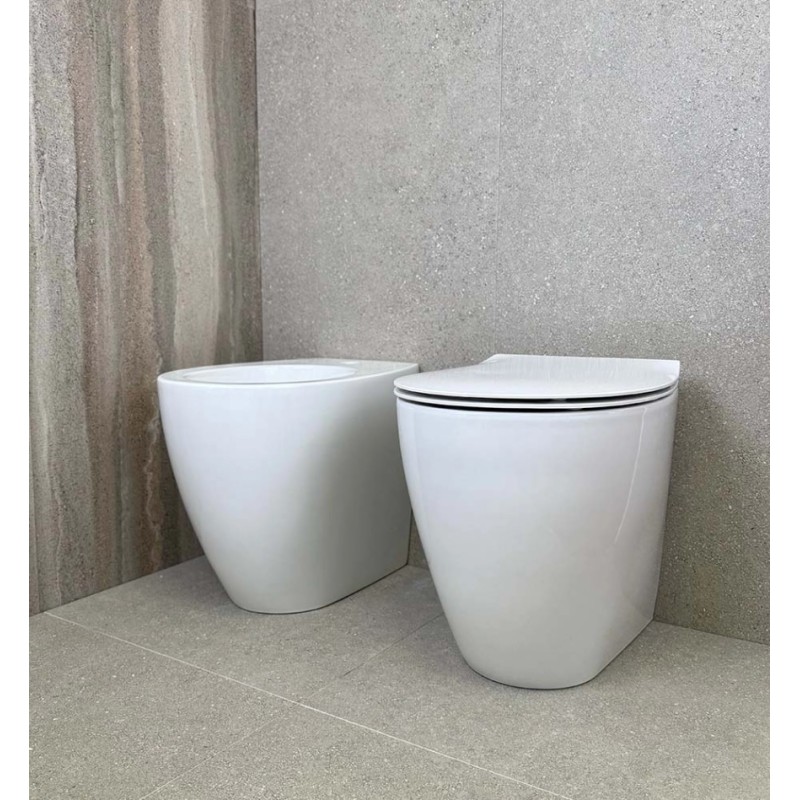 PLANETA Bidet Wandmontage Weiß Hatria