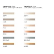 THE COLOR OBLONG GREY BLUE 5X30,2 GLOSSY SQ - FIORANESE CERAMICHE TH536LR FIORANESE CERAMICHE - 1