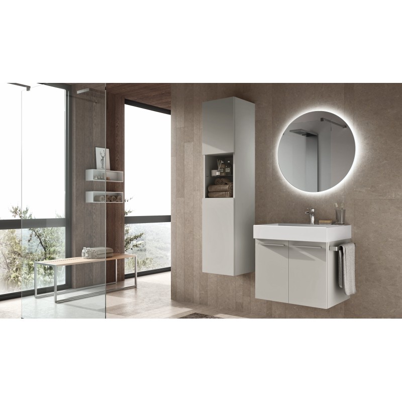 Mobile Lavanderia - Doge - H200xL96xP51 cm Composizione DOG 01 - Hafro - Geromin