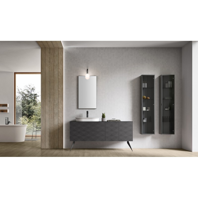 Eclipse Mobile Bagno H200xL230,8xP50 cm Composizione ECL 01 - Hafro - Geromin
