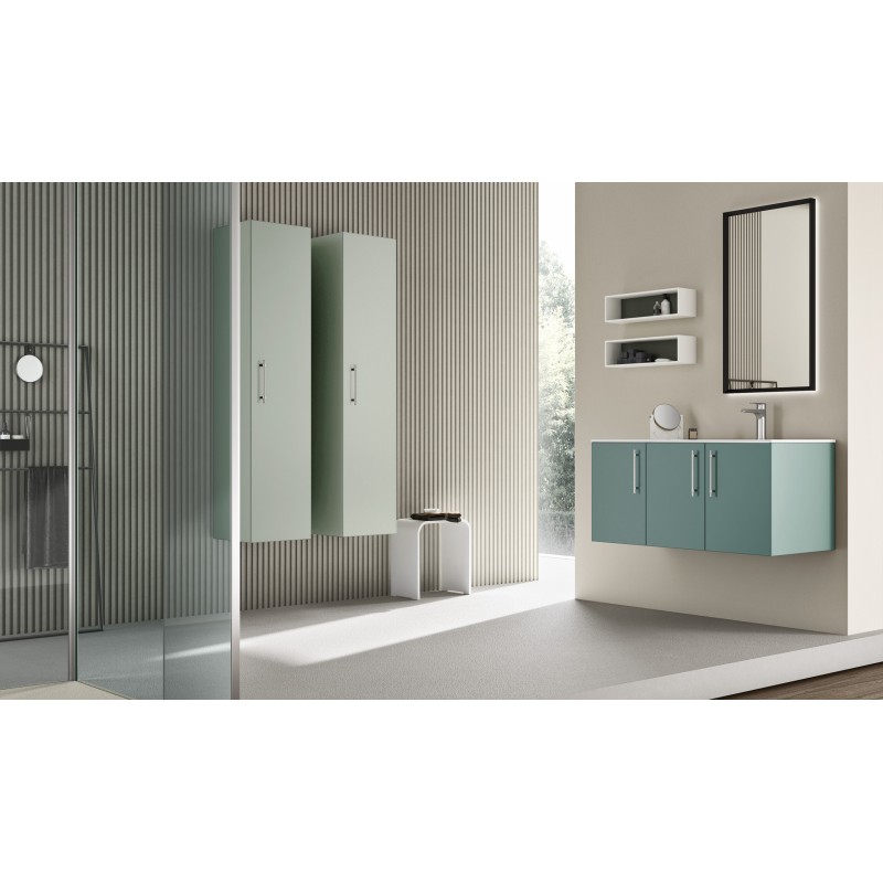 Eclipse Bathroom cabinet H200xL105xP50 cm Composition ECL 04 - Hafro - Geromin