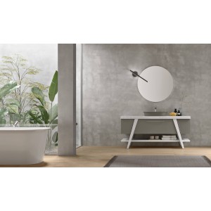 Meuble de salle de bain Fratino H200xL161xP56 cm Composition FRA 02 - Hafro - Geromin