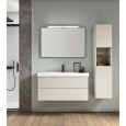 Badschrank ändern H200xL140xP50 cm Zusammensetzung CHA 04 - Hafro - Geromin