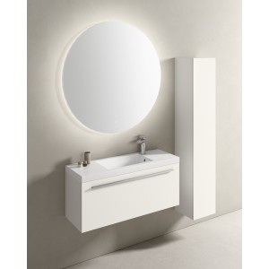 Bathroom Mobile Slim Plus L100xP35 cm Composition SLI 02 - Hafro - Geromin