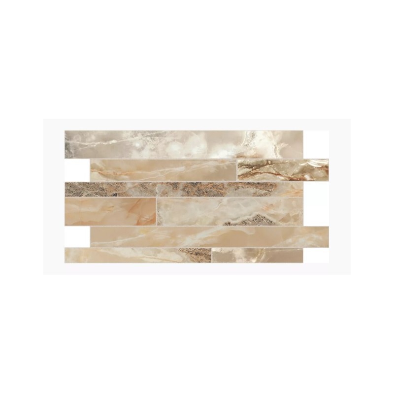 ONYX e MORE  GOLDEN BLEND GLOSSY STAGGARED STRIP  30X60 - CASA MOOD   767771 FLORIM CREATIVE DESIGN - 1