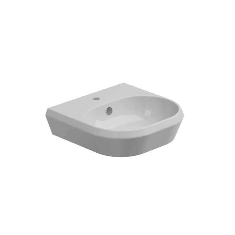 GSG CRUISE Lavabo Cruise cm 50 monoforo (senza foro, tre fori su richiesta), kit di fissaggio incluso