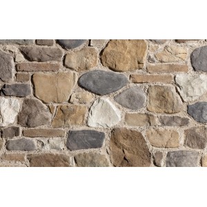 GEOPIETRA NEW BURAGO 79 MG MARRONE/GRIGIO Rekonstruierter Beschichtungsstein GEOPIETRA - 1