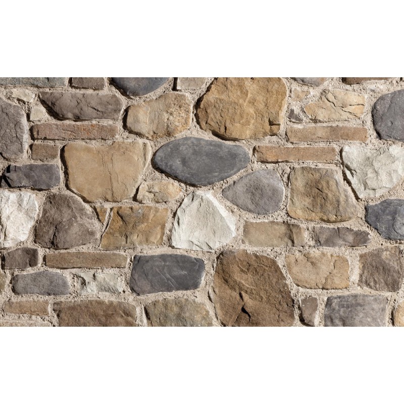 GEOPIETRA NEW BURAGO 79 MG MARRONE/GRIGIO Rekonstruierter Beschichtungsstein GEOPIETRA - 1