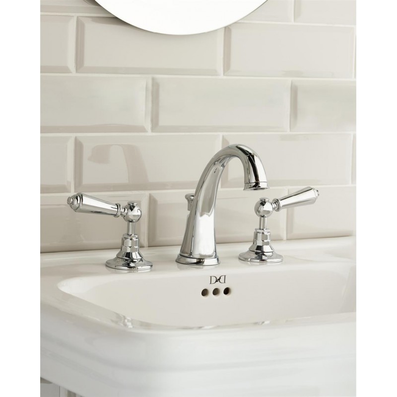 SIGNATURE 3-Hole Basin Mixer with High Spout, Chrome - Devon&Devon DEVON&DEVON - 1