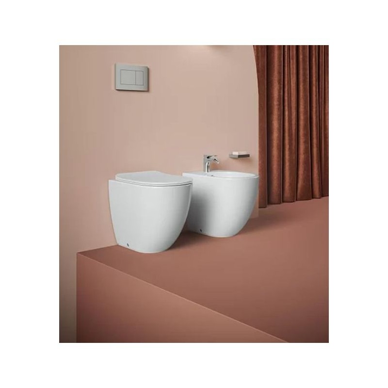 BACK TO WALL  BIDET FILE 2.0 SANIGLAZE WHITE 37X52 cm Artceram FLB004 ARTCERAM - 4