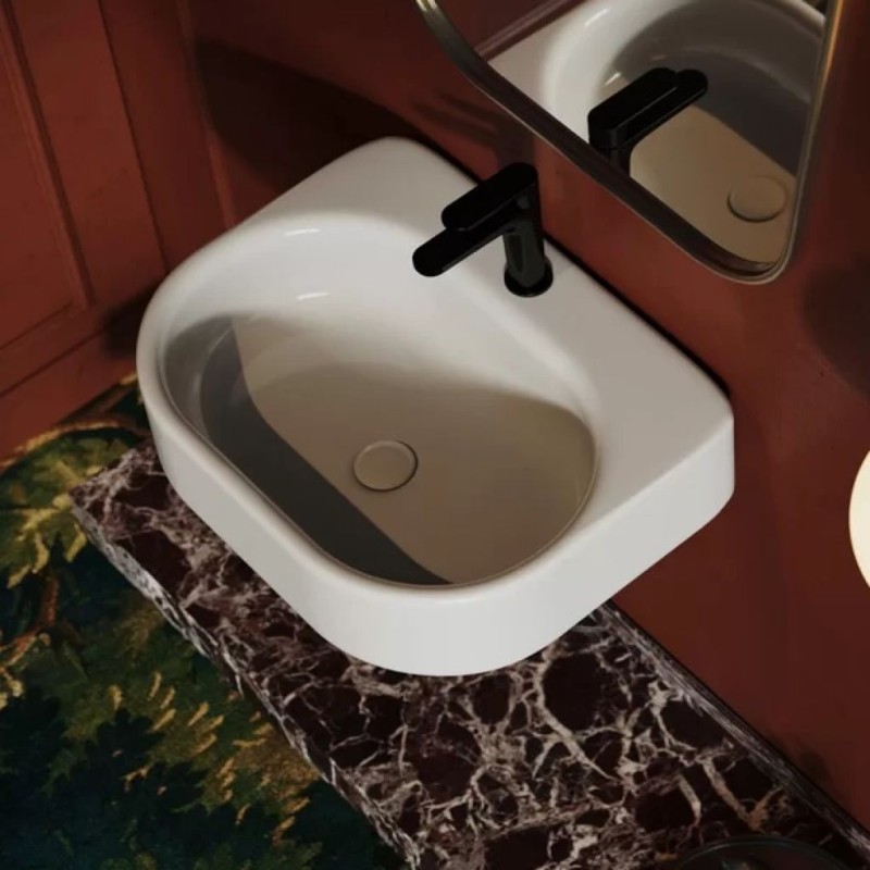 Lavabo suspendu/à poser WON 55 x 43 cm Artceram WNL003