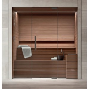 ETHIC  Sauna L.212 x P.157 x H.220 Nicchia Thermo Wood  - Hafro - Geromin HAFRO-GEROMIN - 3