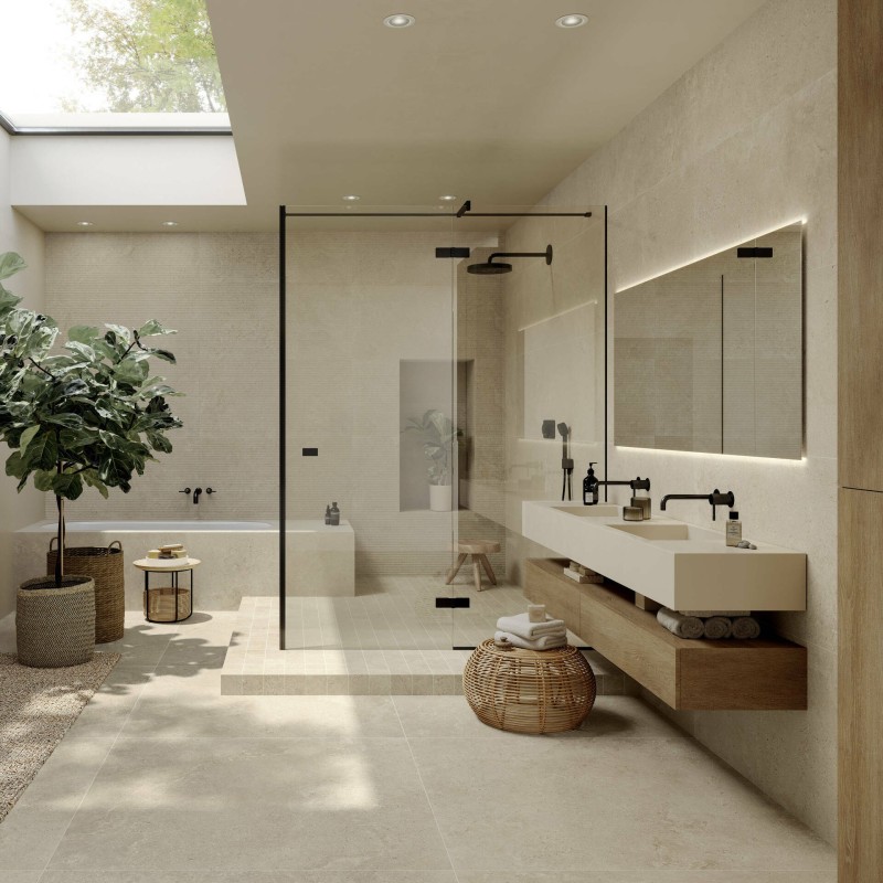 CLOSER 60x120cm 6,5mm AVORIO NATURAL SQ - CERAMICA D'IMOLA TRAITS6 12AV 200772 CERAMICA D'IMOLA - 1