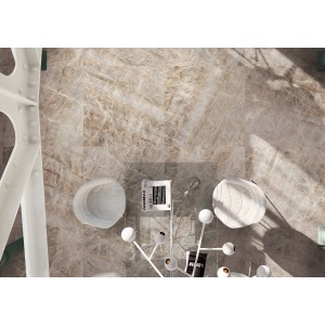 ICONIC LIFE MOKA YAMUNA  SILK 6MM 120X120 SQ - CONTEMPORARY DESIGN FLORIM 785077  - 1