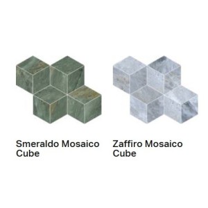 PRESTIGIO KALEIDOS ZAFFIRO LUCIDO MOSAICO CUBE RT 30,4x35,2 - CERAMICHE REFIN RV53 PROVENZA EMILGROUP - 1