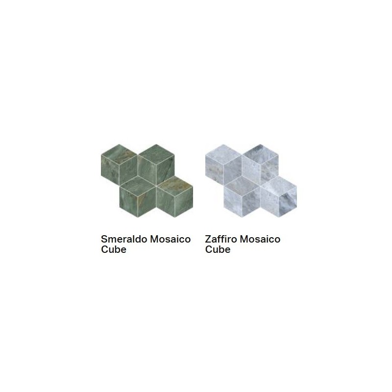 PRESTIGIO KALEIDOS ZAFFIRO MATT MOSAIC CUBE SQ 30,4x35,2 - CERAMICHE REFIN RV47 PROVENZA EMILGROUP - 1