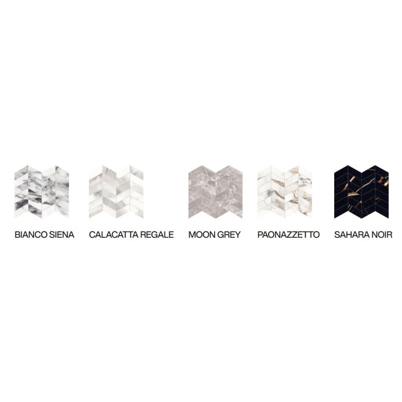 UNIQUE MARBLE MOSAICO ARROWS BIANCO SIENA FULL LAPPATO 30X30 - PROVENZA EMILGROUP EL98 PROVENZA EMILGROUP - 1