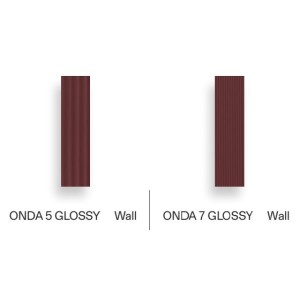 SENSI COLORE VINO GLOSSY ONDA 5 5,7X23,2 - CREATIVE DESIGN FLORIM 787163 FLORIM CREATIVE DESIGN - 1