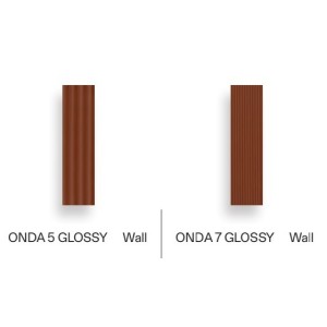 SENSI COLORE MARRONE GLOSSY ONDA 5 5,7X23,2 - CREATIVE DESIGN FLORIM 787164 FLORIM CREATIVE DESIGN - 1