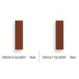 SENSI COLORE MARRONE GLOSSY ONDA 5 5,7X23,2 - CREATIVE DESIGN FLORIM 787164 FLORIM CREATIVE DESIGN - 1