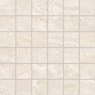 DUALTRAVERTINE PORO CHIUSO MOSAIC 5X5 WHITE SILKTECH 30X30 - EMILCERAMICA ENTF EMILCERAMICA - 1