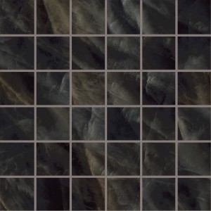 TELE DI MARMO CRYSTAL MOSAIK 5X5 VITRUM BLACK FULL GELAEPPT 30X30 - EMILCERAMICA ENQJ EMILCERAMICA - 1