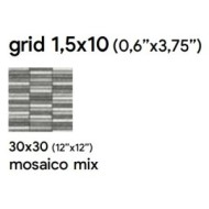 LUSERNA MOSAIK MIX ROC GRID 1,5X10 30X30cm 9mm - SAIME CERAMICHE 7669221 SAIME CERAMICHE - 1