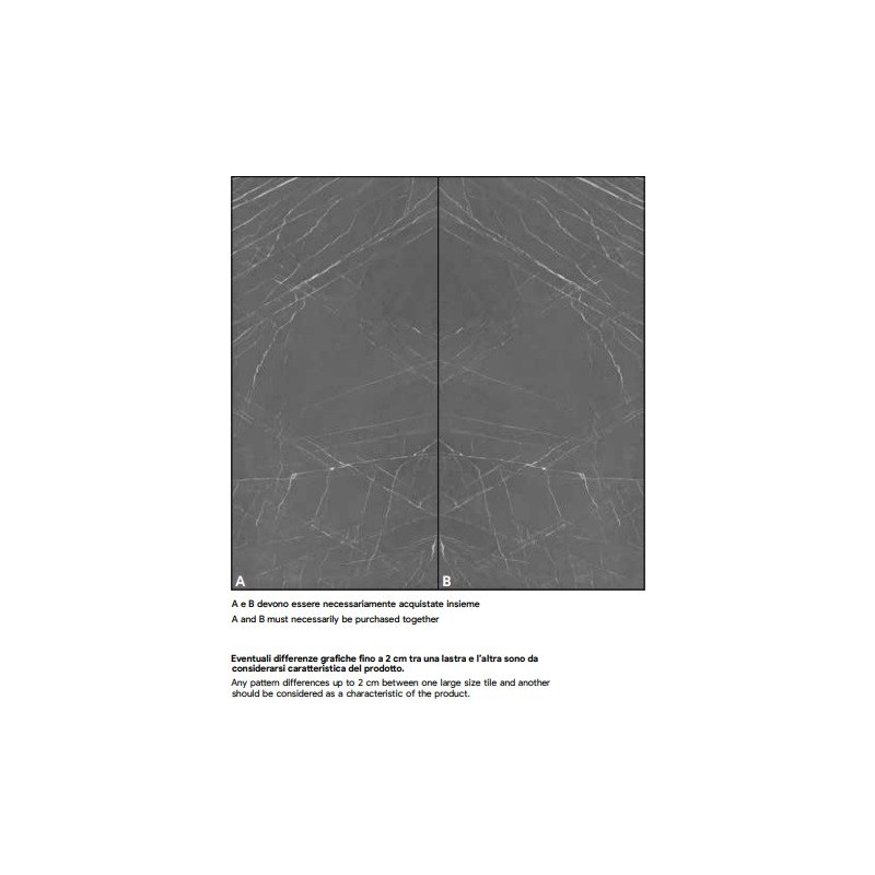 GRAFITE B MATT 160X320cm 12mm - SAIME CERAMICHE T606058 SAIME CERAMICHE - 1