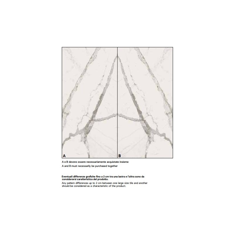 SUBLIME BIANCO A GLOSSY 160X320cm 12mm - SAIME CERAMICHE T601342 SAIME CERAMICHE - 1