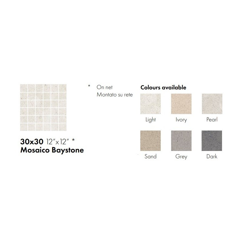 BAYSTONE MOSAICO PEARL 30X30 - CERAMICA SANT AGOSTINO CSAMBYPE30 CERAMICA SANT'AGOSTINO - 1