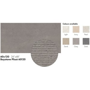 BAYSTONE PLISSE  SAND 60X120 - CERAMICA SANT AGOSTINO CSABPS6012 CERAMICA SANT'AGOSTINO - 1