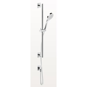 EMPORIO SHOWER Shower rail with water connection, three-jet anti-limescale hand shower and 1.50 m flexible hose GESSI