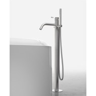 Rubinetteria LIO piantana per vasche Acciaio satinato - Hafro - Geromin HAFRO-GEROMIN - 1