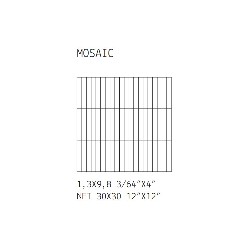 Italic  Mosaic Carrara 30x30 9mm - 41zero42 4101087