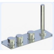 Robinet PRESTIGE A2 Mix à quatre trous avec flexible de douche - Hafro - Geromin HAFRO-GEROMIN - 1