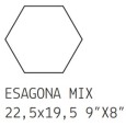 Otto Esagona Mix Fango  22,5x19,5 9mm - 41zero42 4100223