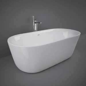 Contour bathtub, Alpine Round white acrylic, Rak ceramic