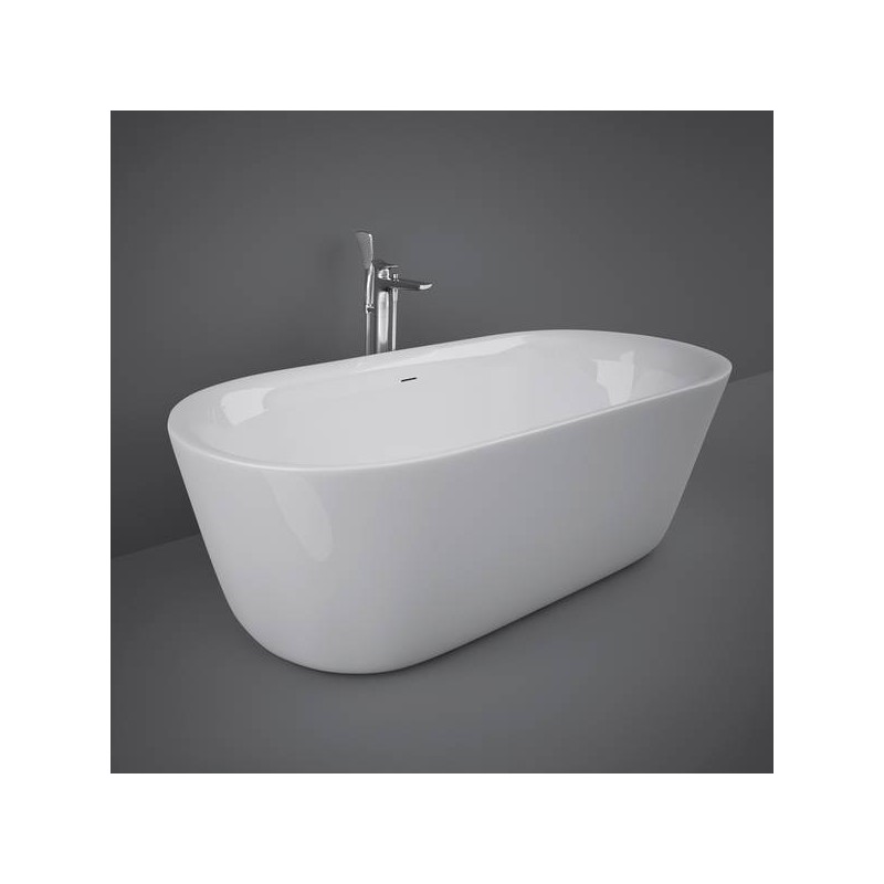 BAIGNOIRE CONTOUR Blanc Alpin Rond Acrylique Rak Ceramics