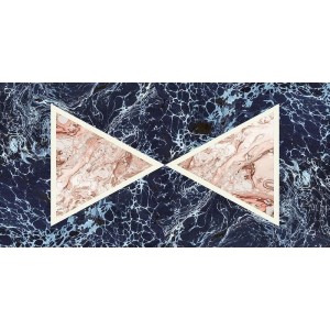 ARALDICA TRIANGOLI BLU GLOSSY 6MM 120x240 cm  SQ  - CEDIT 763514
